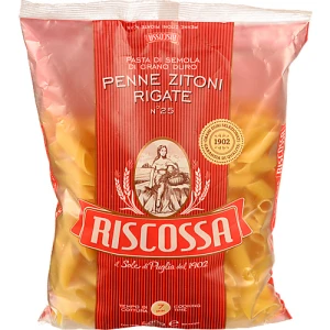 Паста Riscossa «Penne Zitoni Rigate» №25 з твердих сортів пшениці 500 г