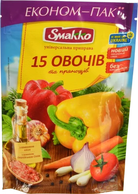 Приправа Smakko 160г 15 Овочів та Прянощів