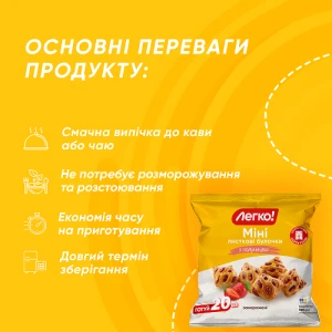 Міні заморожені з полуницею Легко! м/у 600г