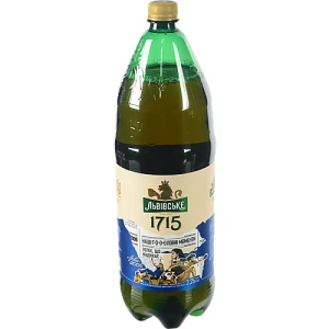 Пиво світле пастеризоване «Львівське 1715», 4,5% об., 2,25 л, ПЕТ-пляшка