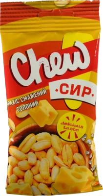 Арахіс «Chew» смажений солоний зі смаком «Сир», 60 г