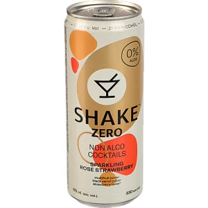 Напій безалкогольний соковмісний сильногазований Sparkling Strawberry Shake ж/б 330мл