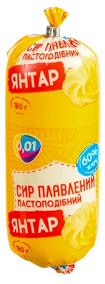 Сир плавлений «Янтар» 60%, 180 г, туба