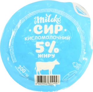 Сир к.м. Mileko 300г 5% обрам
