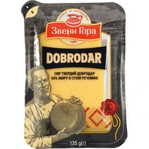 Сир твердий Добродар Звени Гора 50% 135г