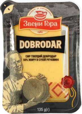 Сир твердий Добродар Звени Гора 50% 135г