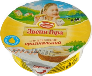 Сир плавлений Звени Гора Оригінальний пастоподібний 50% 90г, стаканчик