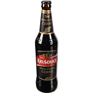 Пиво темне «Krušovice Královské Černé» фільтроване пастеризоване, 3,8% об., 0,5 л, скляна пляшка