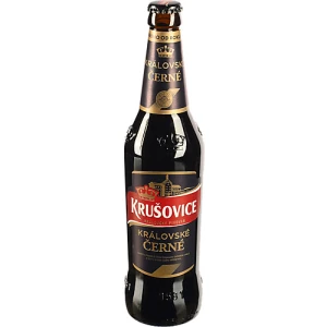 Пиво темне «Krušovice Královské Černé» фільтроване пастеризоване, 3,8% об., 0,5 л, скляна пляшка