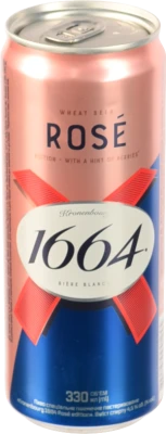 Пиво спеціальне пшеничне пастеризоване «Kronenbourg 1664 Rosé Edition», 4,5% об., 0,33 л, б.м.
