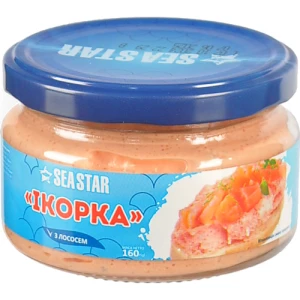 Продукт з ікрою Seastar 160г океанічної риби та лососем