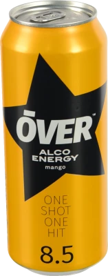 Напій слабоалкогольний енергетичний Revo Mango сильногазований 8,5%, б.м., 0,5 л