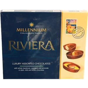 Цукерки шоколадні асорті Riviera Millennium к/у 125г