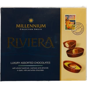 Цукерки шоколадні асорті Riviera Millennium к/у 125г