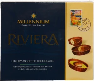 Цукерки шоколадні асорті Riviera Millennium к/у 125г