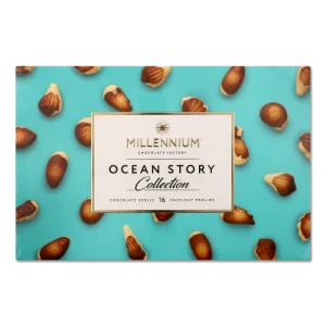 Цукерки шоколадні з горіховим праліне Ocean Story Millennium к/у 170г