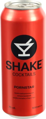 Напій слабоалкогольний Shake Cocktails Pornstar сильногазований 7%, б.м., 0,5 л
