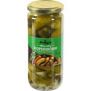 Корнішони Фазенда 460г мариновані пастеризовані