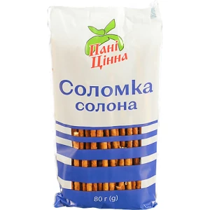 Соломка Пані Цінна 80г формула солона