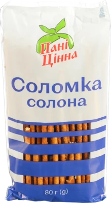 Соломка Пані Цінна 80г формула солона
