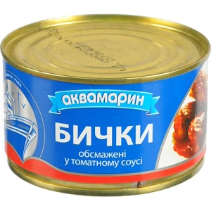 Бички Аквамарин 230г аква т.с обсмажені