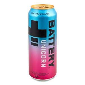 Напій енергетичний безалкогольний сильногазований Unicorn Battery 500мл