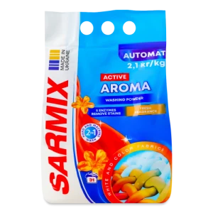 Порошок Sarmix 2.1кг activ aroma д.всіх типів прання
