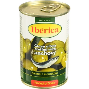 Оливки з анчоусом Iberica з/б 300г