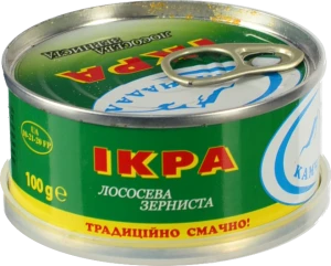 Ікра лососева зерниста солена Камчадал з/б 100г