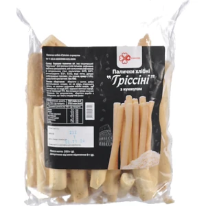 Палички хлібні Десняночка «Гріссіні» з кунжутом, 250 г