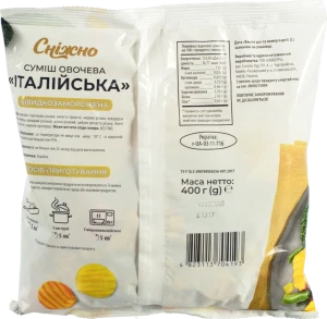 Суміш овочева Сніжно 400г італійська