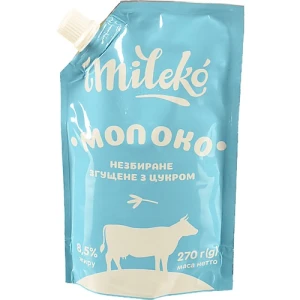 Молоко згущене Mileko 270г з цукром 8.5%