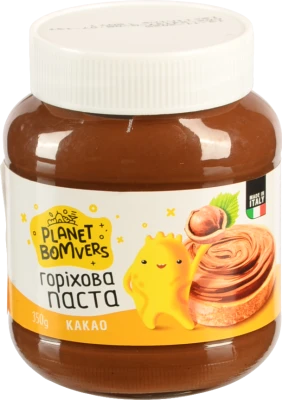 Паста горіхова Планета Бомверс 350г какао
