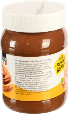 Паста горіхова Планета Бомверс 350г какао