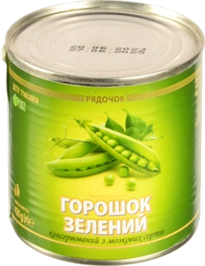 Горошок Рядочок 420г з.б