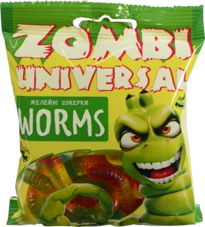 Цукерки желейні Zombi Universal 70г worms