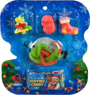 Цукерки жувальні Vida's 25г santa шипучка