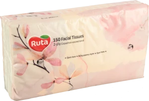 Серветки косметичні 2-х шарові Ruta 150шт