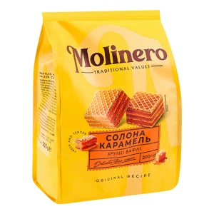 Вафлі Molinero 200г солона карамель