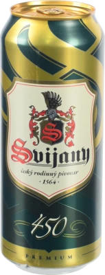Пиво Svijany 0.5л premiovy lezak 450 4.6% з.б
