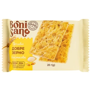 Печиво Bonisano 28г листкове здобне добре зерно