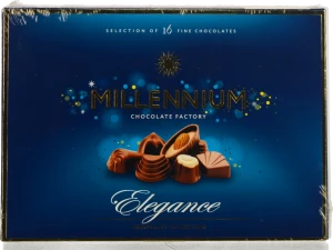Цукерки шоколадні молочні Elegance Millennium к/у 143г