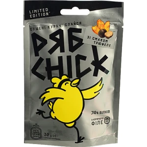 Слайси РябChick з філе курячого сушені зі смаком трюфеля, 30 г