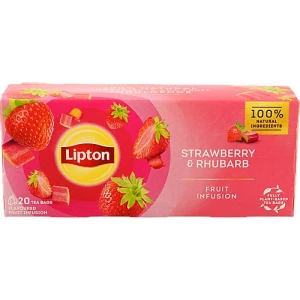 Чай Lipton 20п суміш фруктова полуниця ревінь
