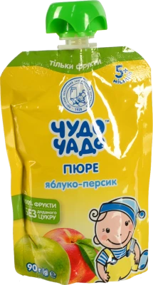 Пюре Чудо Чадо 90г яблуко-персик без цукру
