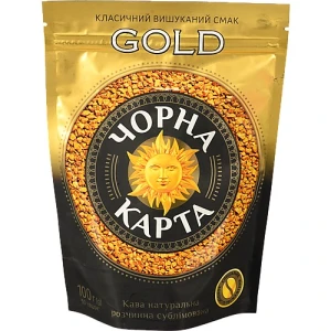 Кава розчинна сублімована Gold Чорна Карта м/у 100г