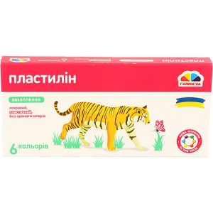 Пластилін для дітей від 3років №200309 Захоплення Гамма’UA 6шт