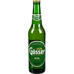 Пиво світле «Gösser Beer» фільтроване пастеризоване, 5,2% об., 0,5 л, скляна пляшка