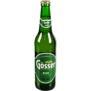 Пиво світле «Gösser Beer» фільтроване пастеризоване, 5,2% об., 0,5 л, скляна пляшка