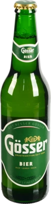 Пиво світле «Gösser Beer» фільтроване пастеризоване, 5,2% об., 0,5 л, скляна пляшка